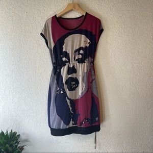Marilyn Monroe print summer dress